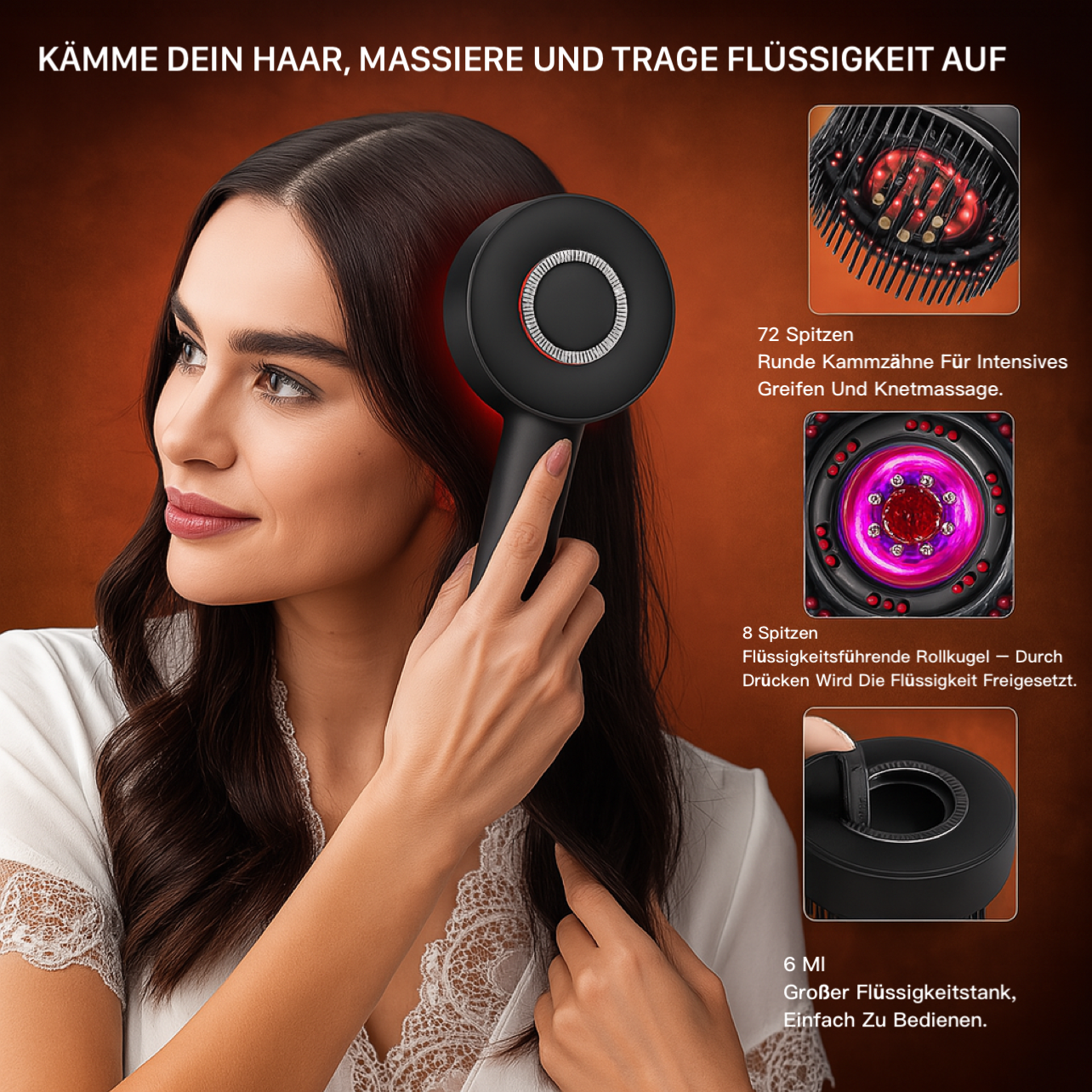 Fluffy Comb Kopfhaut-Massager